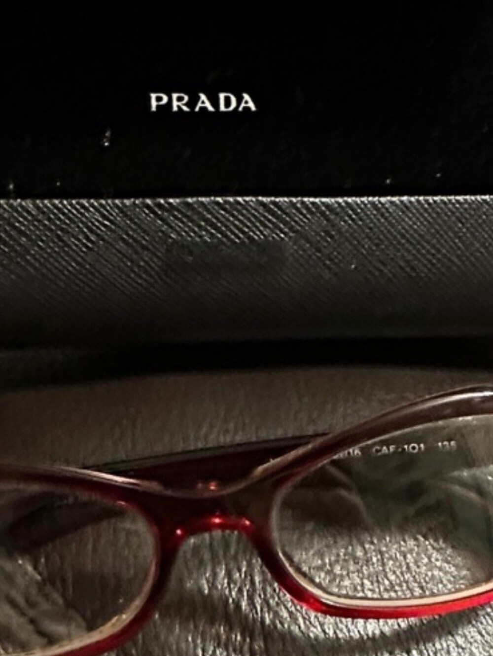 Prada Deep Red reading Eyeglasses